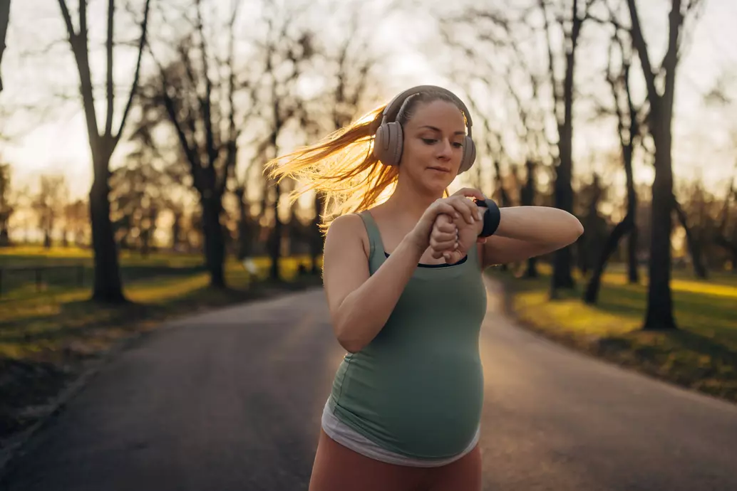 gestante exercícios na gravidez ícone